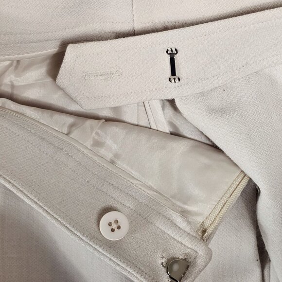 EPISODE Beige Wool Blend Two-Piece Blazer and Trouser Pant Suit Women's Size 2 - Picture 14 of 16